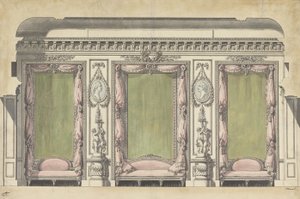 Wall Elevation for an Antechamber or Salon by Louis Gustave Taraval